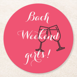 specialdesignade rosa pappersunderlägg för möhippa underlägg papper rund