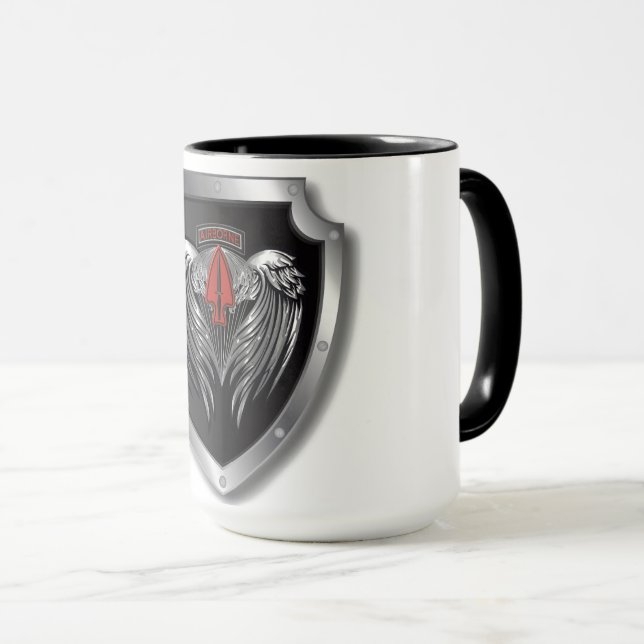 Specialdesignade vingar Special Ops-lapp Mugg (Framsida höger)