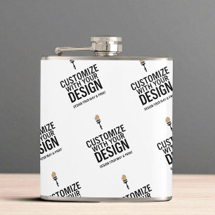 Specialdesignerad minimalistisk personlig företags fickplunta