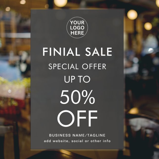 Specialerbjudande l Rabatt Slutrealisation Logo &  Poster (Skapare uppladdad)