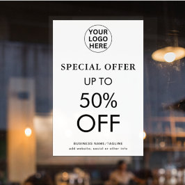 Specialerbjudande l Svart & Vitt Slutreaa Rabatt Poster