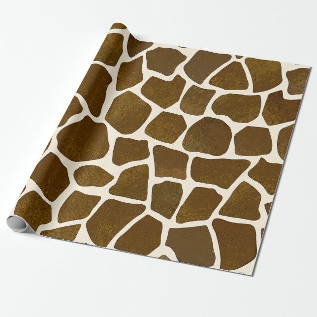 Specialfigursättning för Giraffe Skriv ut allt-Til Presentpapper (Utrullad)