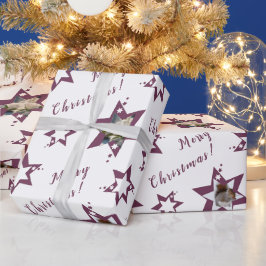 Specialflorist festliga 'God Jul' stjärn- Presentpapper