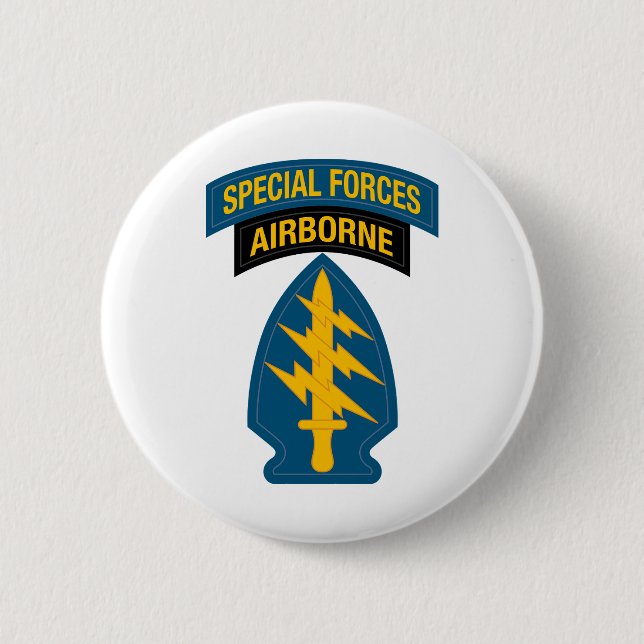 Specialförband Insignia Airborne Tab Knapp (Framsida)