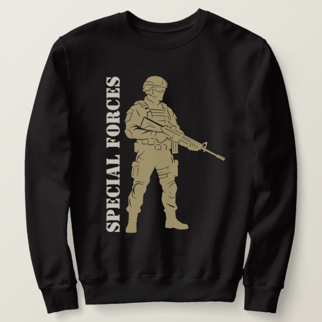 Specialförband Veteran Eliteoperatör Siluett Lång Ärmad Tröja (Design framsida)