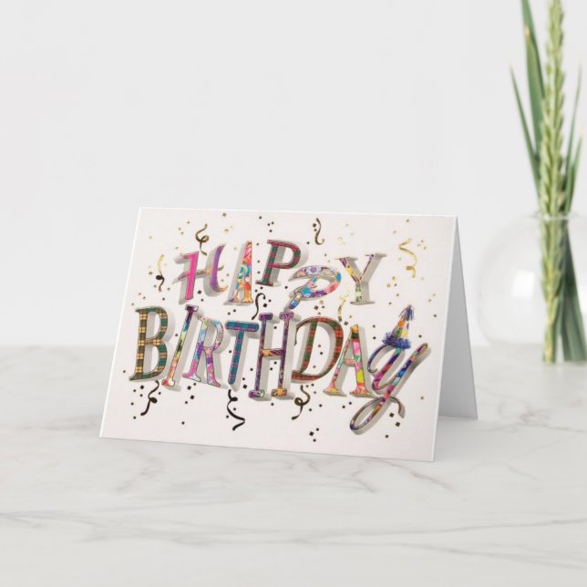 "SPECIALFÖRVANTA" PÅ DIN FÖDELSEDAGKORT KORT (Framsida)