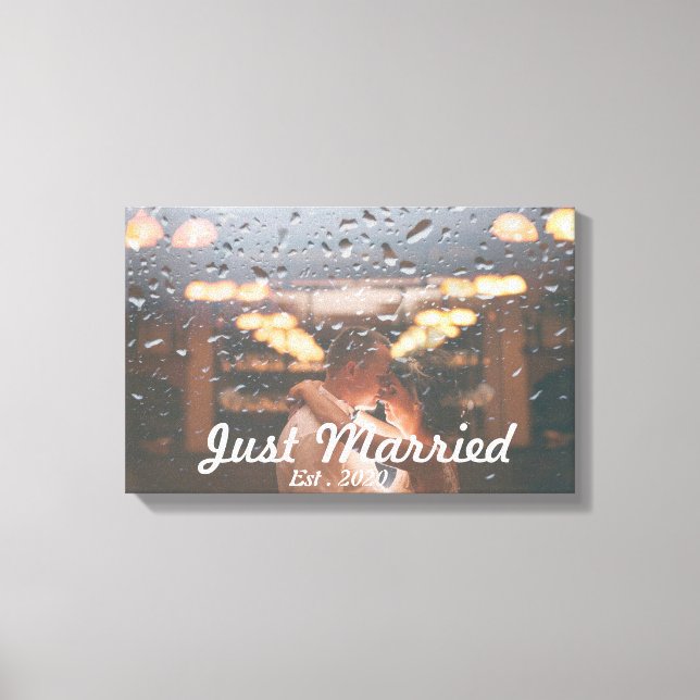 Specialfoto för familjen, nygift canvastryck (Framsida)