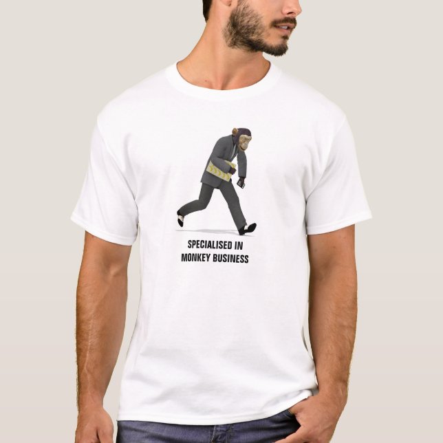 Specialiserad i storföretag t-shirt (Framsida)
