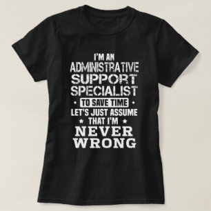 Specialist för administrativt stöd t shirt