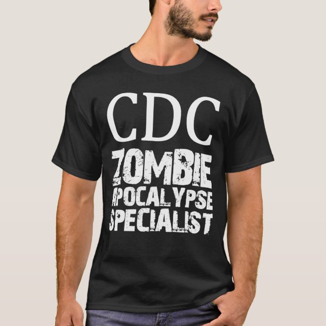 Specialist för CDC-Zombieapokalyps Tee Shirt (Framsida)