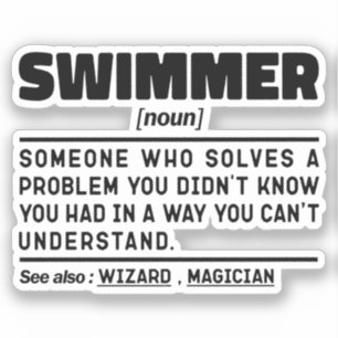 Specialist för Dykan för definition av Swimmer Nou Klistermärken