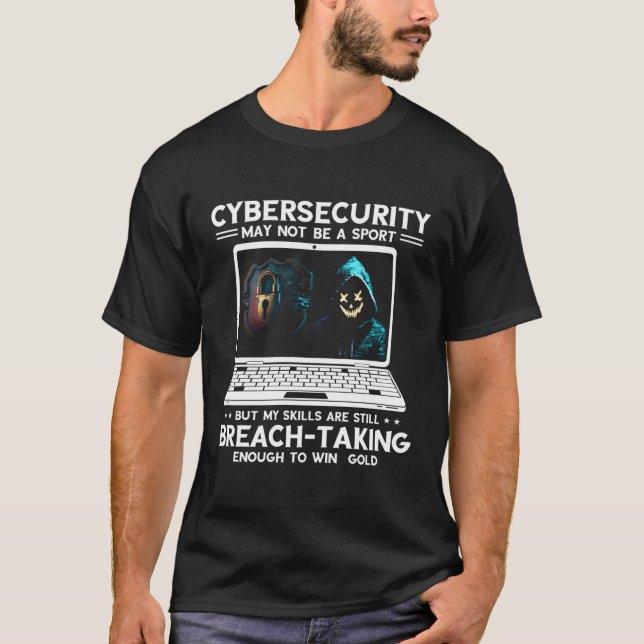 Specialist för nätverkssäkerhet och inträngningste t shirt (Framsida)
