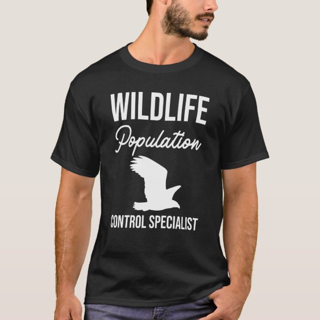 Specialist för populationskontroll av vilda djur t shirt (Framsida)