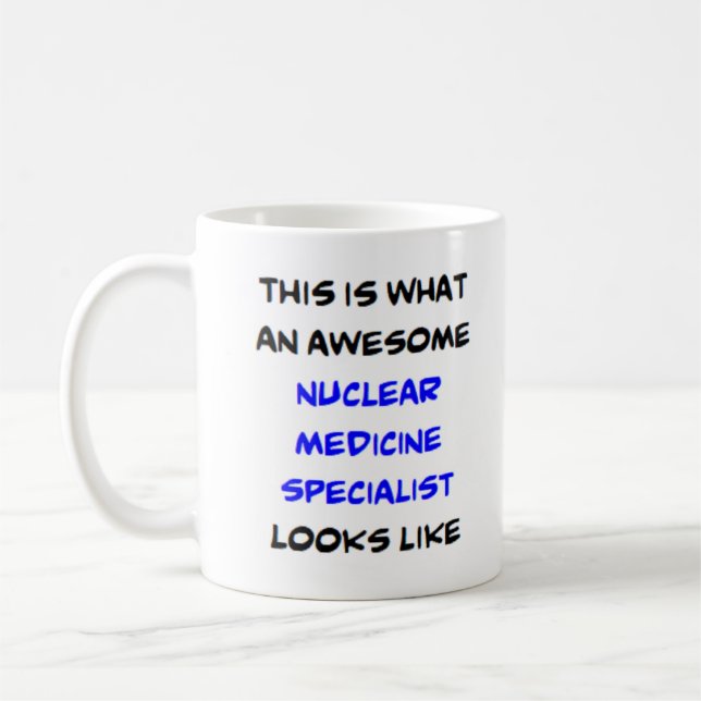 specialist på nukleärmedicin, fantastisk kaffemugg (Vänster)