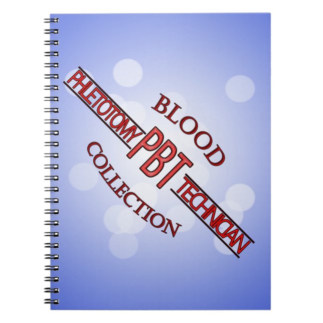 SPECIALIST PBT PHLEBOTOMY TECH BLODINSAMLING ANTECKNINGSBOK MED SPIRAL (Framsidan)