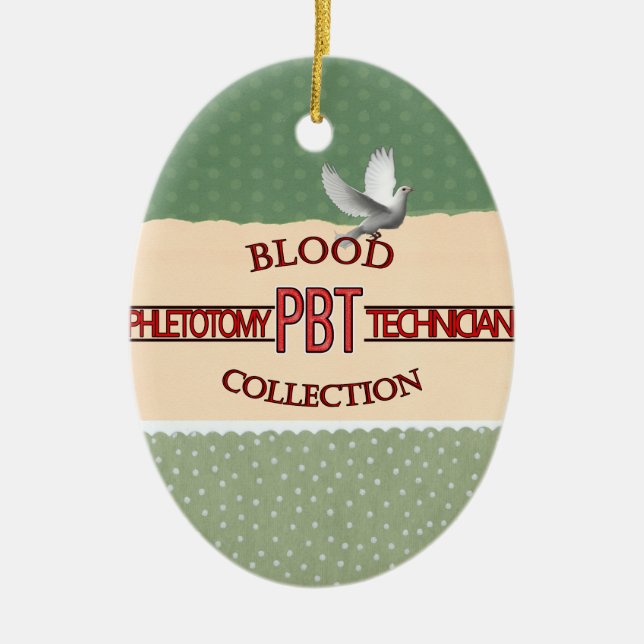 SPECIALIST PBT PHLEBOTOMY TECH BLODINSAMLING JULGRANSPRYDNAD KERAMIK (Framsidan)