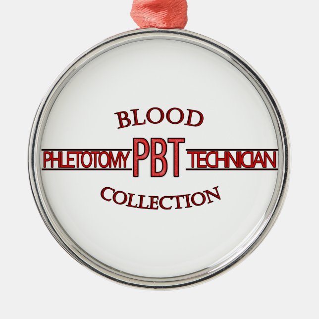 SPECIALIST PBT PHLEBOTOMY TECH BLODINSAMLING JULGRANSPRYDNAD METALL (Framsidan)