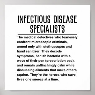 Specialist vid infektionssjukdomar poster