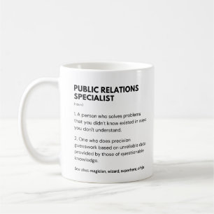 Specialistarbetares definition av PR-verksamhet Kaffemugg