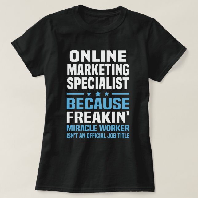 Specialisten online Marknadsföring T Shirt (Design framsida)