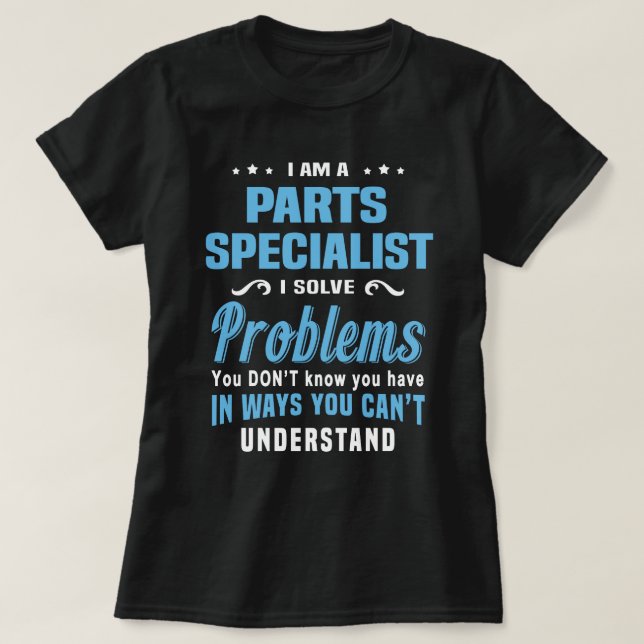 Specialister för delar t shirt (Design framsida)