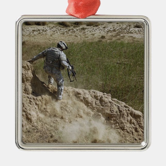 Specialisternas klättring ner julgransprydnad metall (Framsidan)