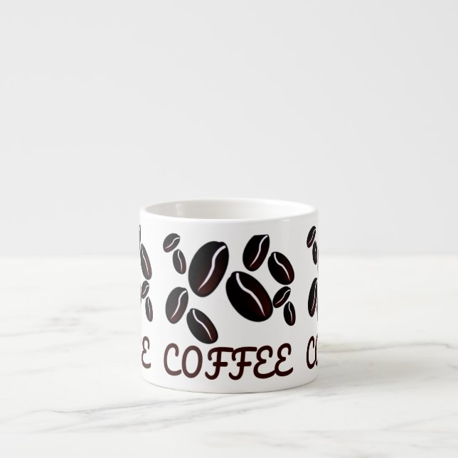 Specialitet för kaffebönor Mugg Espressomugg (Framsidan)