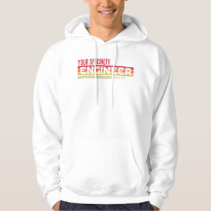 Specialitet för personlig Engineering Studenten-år Hoodie