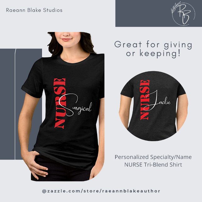 Specialitet för personlig/Namn NURSE Tri-Blend Shi T Shirt (Skapare uppladdad)