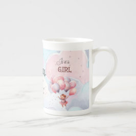 Specialitet för visning av baby Gender Benporslin Mugg