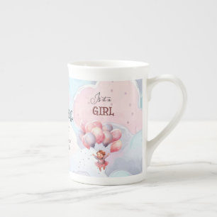 Specialitet för visning av baby Gender Benporslin Mugg