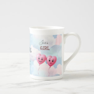 Specialitet för visning av baby Gender Benporslin Mugg