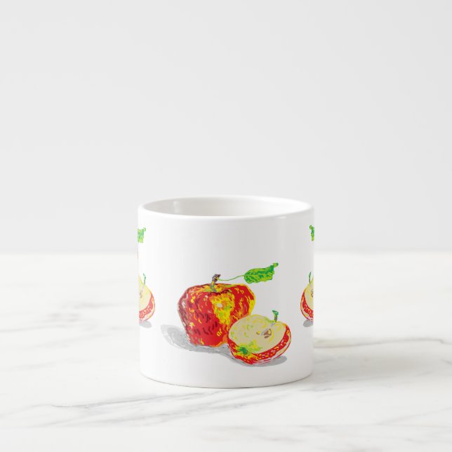 Specialitet Mugg: Äpplen Espressomugg (Framsidan)