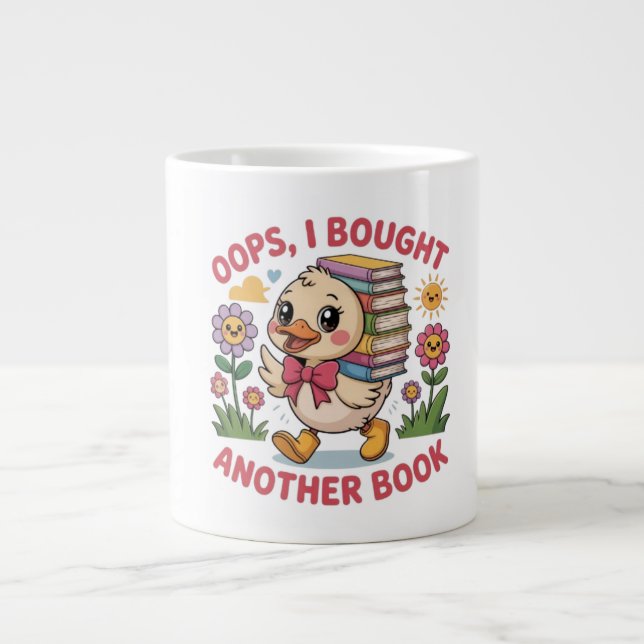 Specialiteten Cute Anka Bok Älskare Mugg 2025 Jumbo Mugg (Framsidan)
