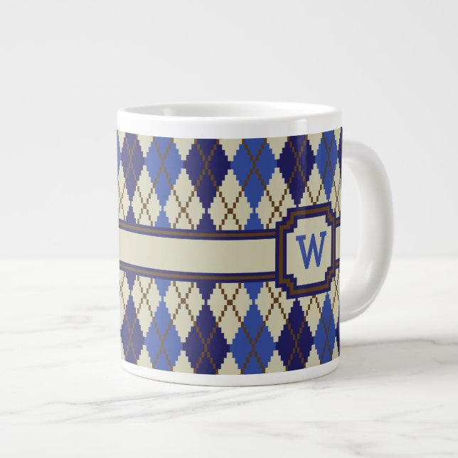 Specialiteten för bläckstråle i kone Argyle Mugg Jumbo Mugg (Framsida höger)