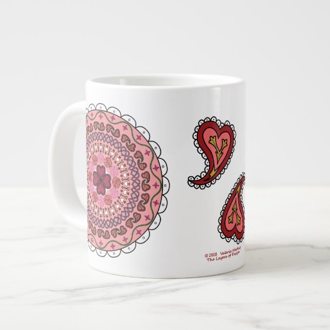 Specialiteten för Lacy Valentines Day Mugg Jumbo Mugg (Framsida vänster)