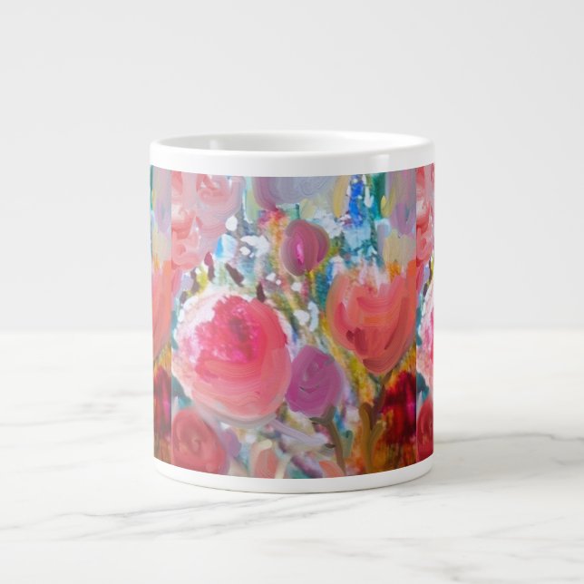 Specialiteten Jumbo Mugg Original Söt Blommigt! (Framsidan)