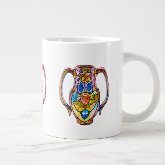 Specialiteten lycklig Ansikte Mugg Jumbo Mugg (Höger)