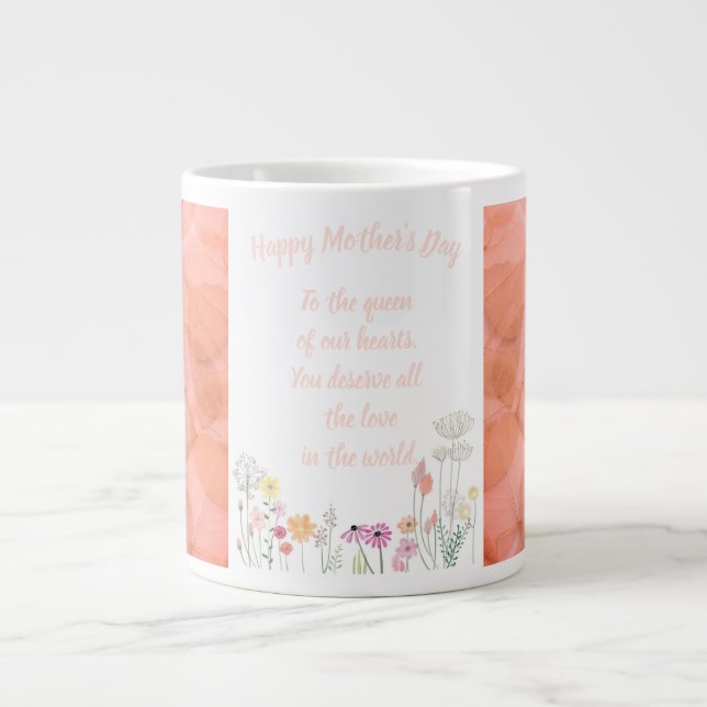 Specialiteten lycklig Mors dag Mugg Jumbo Mugg (Framsidan)
