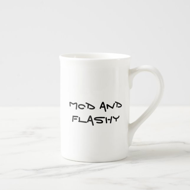 Specialiteten mod och Flash Mugg Benporslin Mugg (Höger)