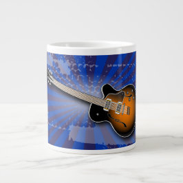 Specialiteten Mugg i Cobalt Grunge Burst Guitar Jumbo Mugg