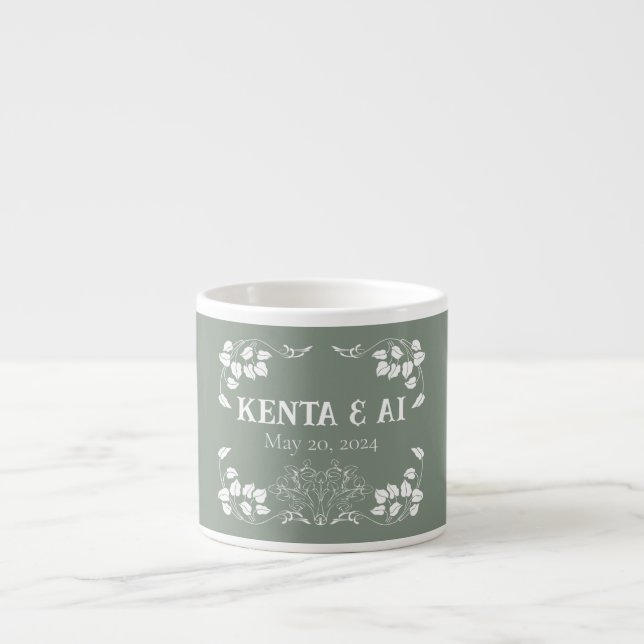 Specialiteten personlig Art nouveau Mugg Espressomugg (Framsidan)