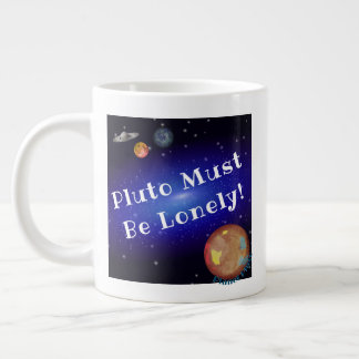 Specialiteten "Pluto must lonely" Mugg Jumbo Mugg