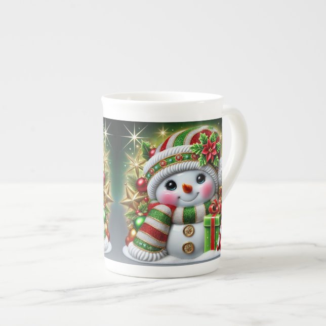 Specialiteten snögubbe Mugg Benporslin Mugg (Framsida höger)