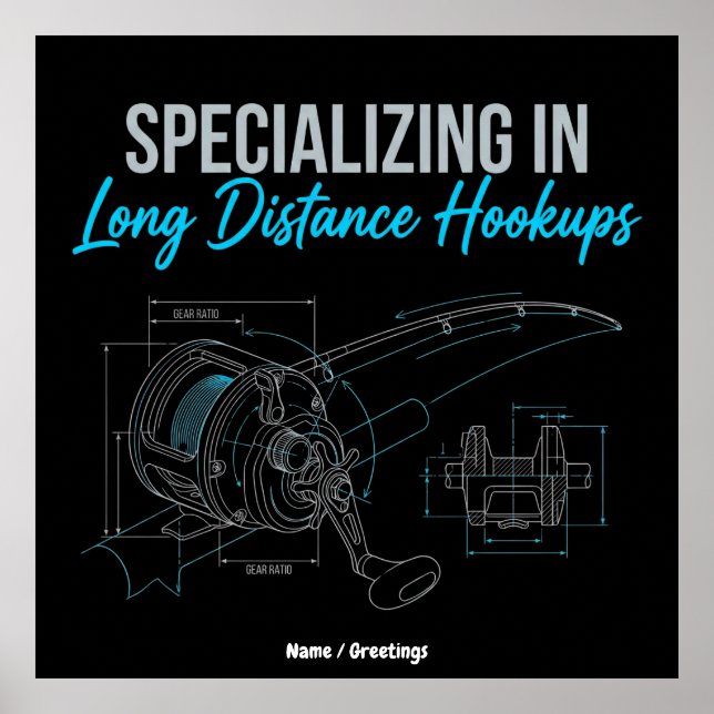Specializing in Long Distance Hookups Funny Tech Poster (Framsidan)