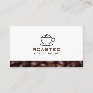 Specialkaffe, dryck/kaffebönor visitkort