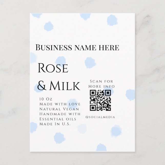 Specialkod för tillägg av uppgifter för handgjord  vykort (Framsida)