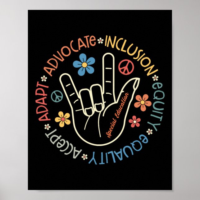 Speciallärare Inspirerande Sped Undervisa Poster (Framsidan)