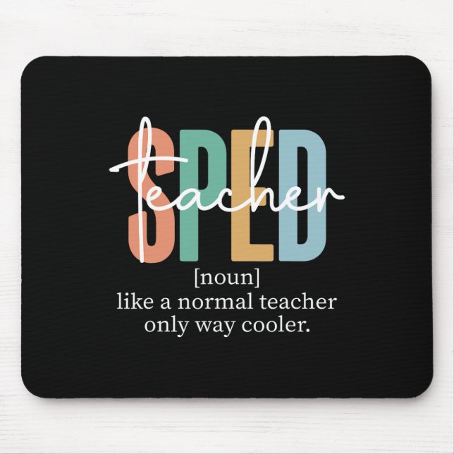 Speciallärare specialpedagog definition för kvinno musmatta (Framsidan)