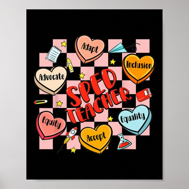 Speciallärare Valentine-samtal H Poster (Framsidan)